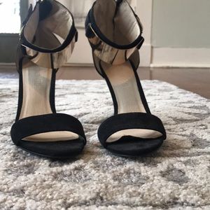 Also heels with gold buckle